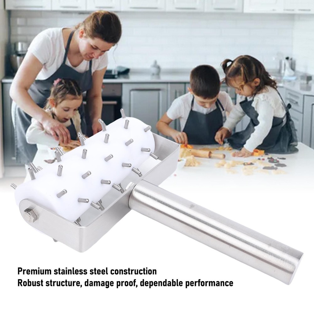 Pizza Dough Docker Stainless Steel Pastry Dough Hole Maker Pizza Roller