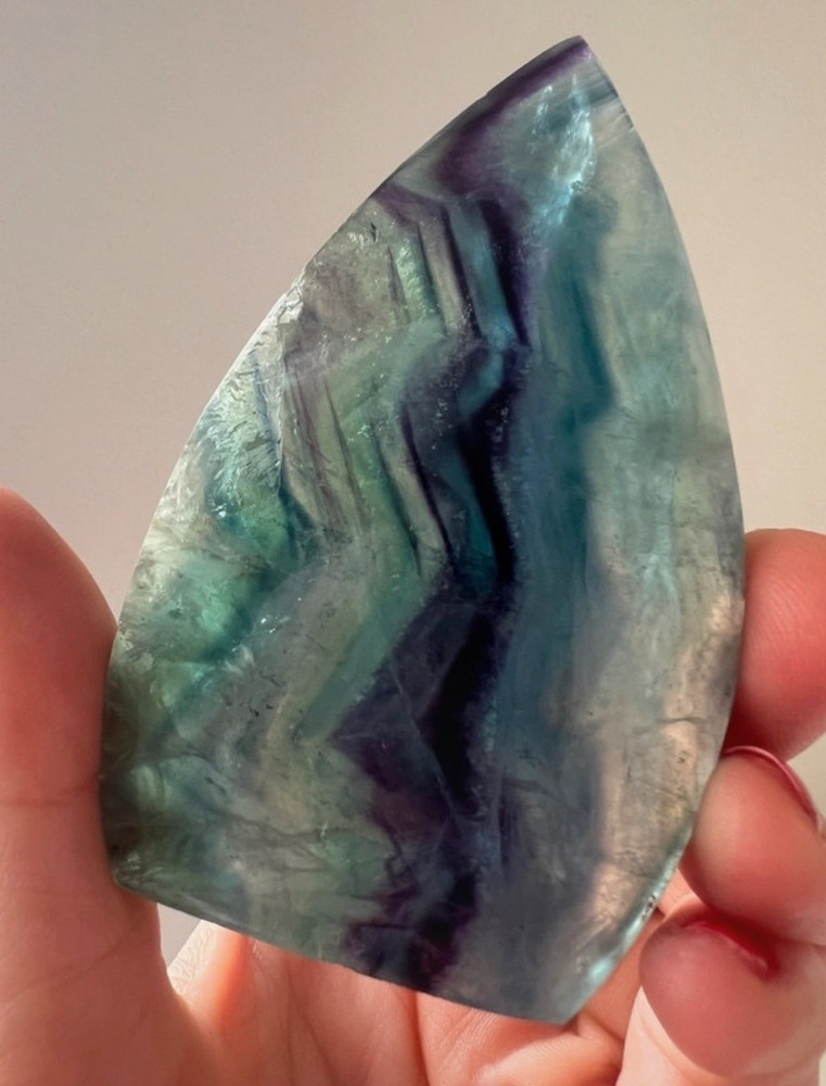 153g Fluorite Polished Teardrop