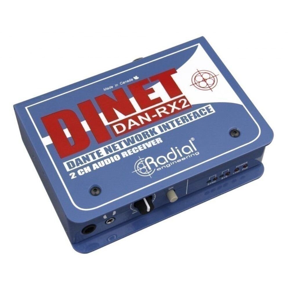 Radial DiNET DAN-RX2 2-Channel Dante Network Receiver