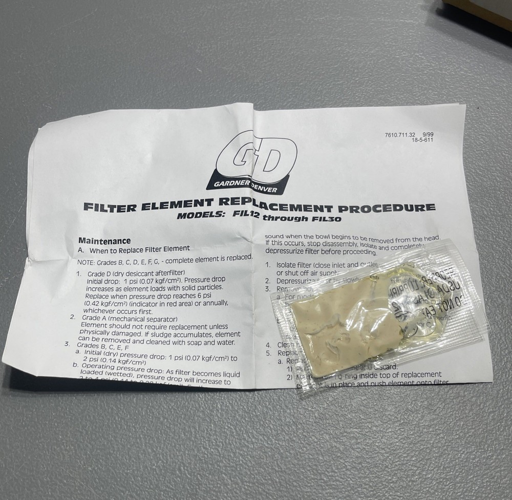 Gardner Denver FIL12EE Replacement Filter Element