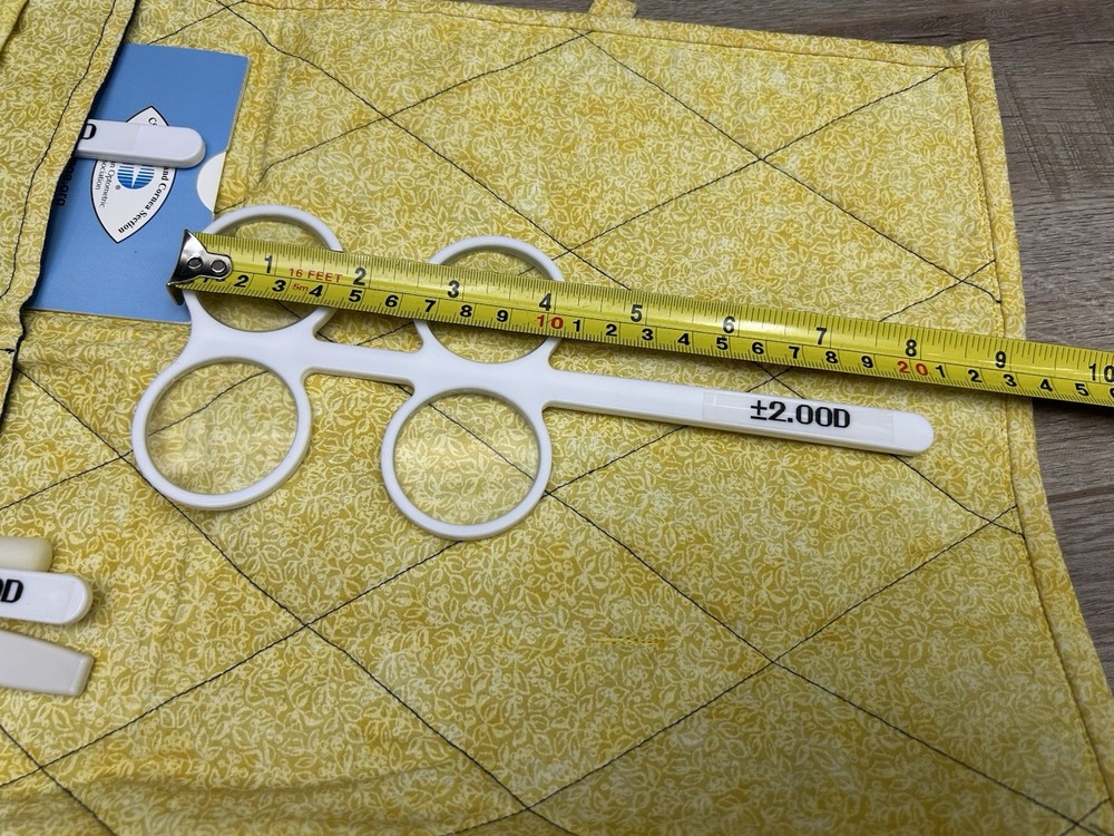 Vertex Distance Conversion Chart and Trial Lenses Lens Set