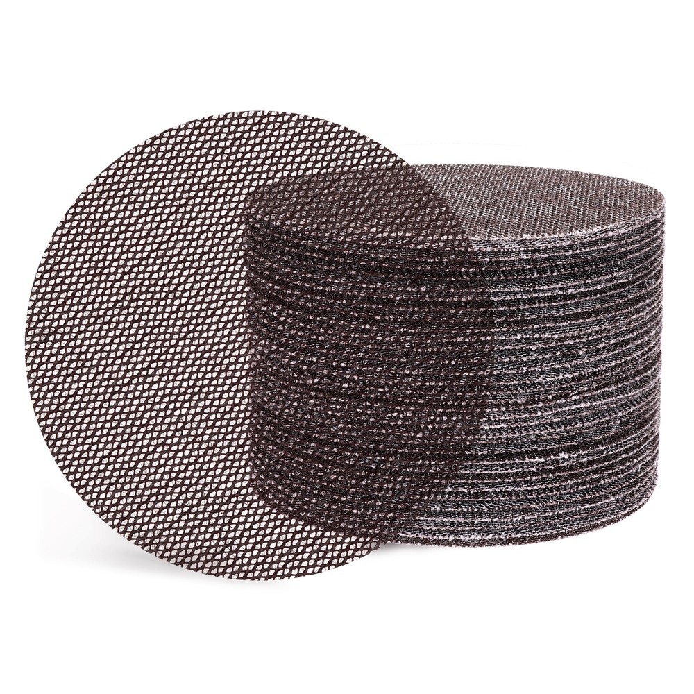 50 Pcs 3 Inch 800 Grit Hook and Loop Grid Sanding Discs