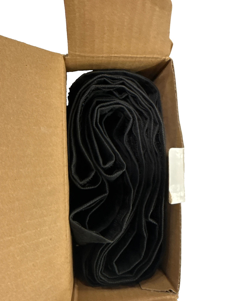15 Ft. Fabric Floor Cord Protector in Black