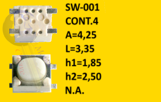 Replacement switch SW-001 for Shell Case Cover 3 Pieces