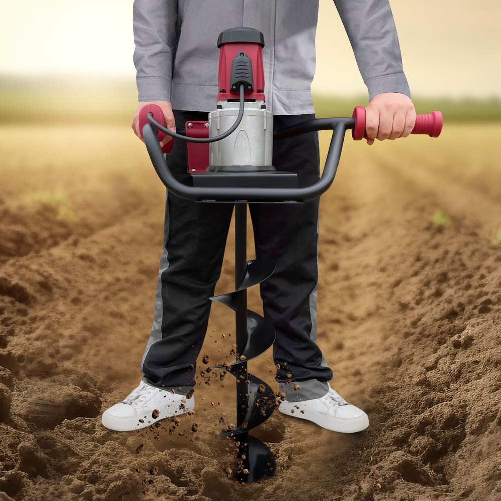 Electric Post Hole Digger Post-Hole Electric Auger Digging Drill Digger 1500W