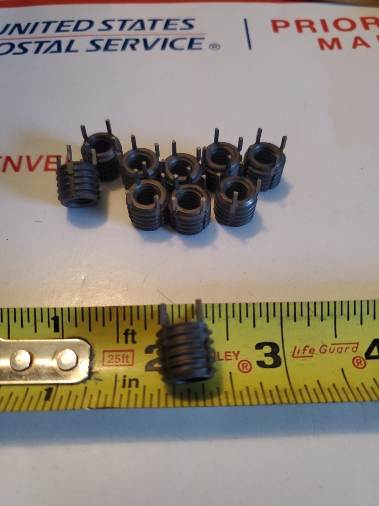 (10) Thread Locking Inserts 5/16-18 Internal Thread, 1/2-13 External Thread, S3