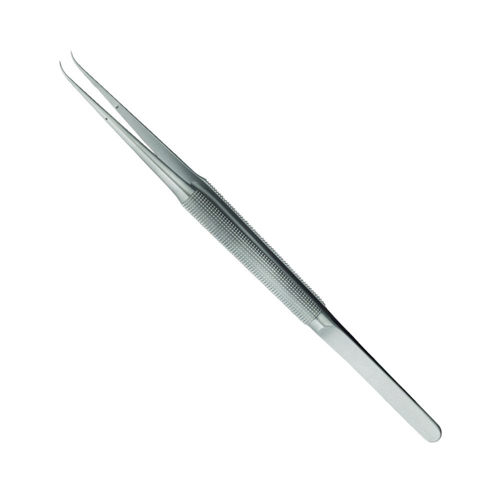 Rhoton Micro Suture Forceps, 7", Curved, Smooth, Tips, 0.3 mm, Premium