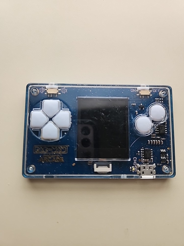 Micro Arcade Pacman, Multi hanheld micro game console used conditon tested works