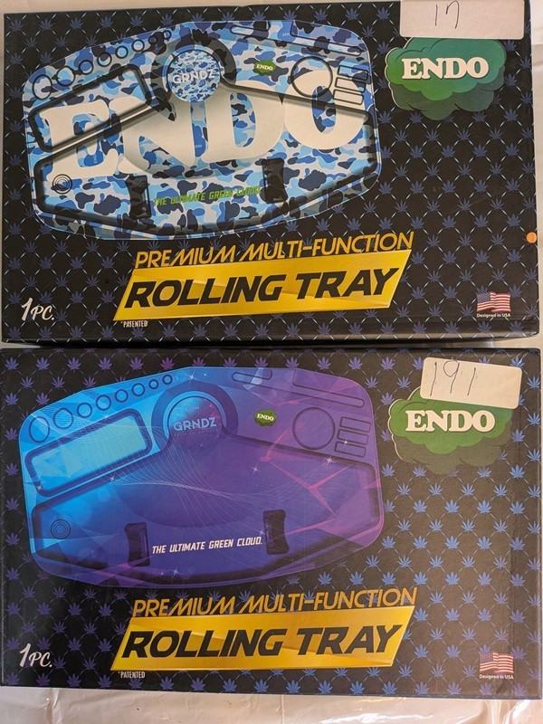 2 EACH Endo Multi-Function Rolling Grinder Tray Herb / Tobacco *$12.50 For 2ea*