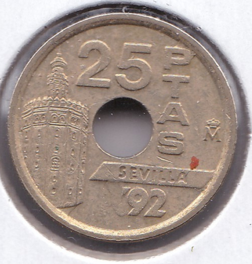 1992 Spain 25 Pesetas