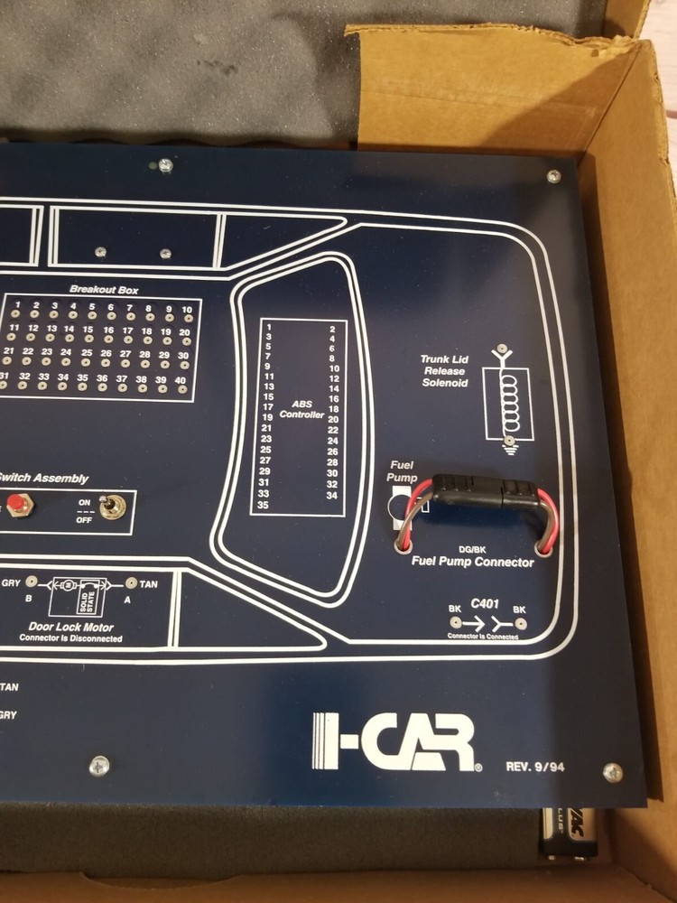 I-Car Automotive Electrical Training Panel Diagnostics Training Board REV. 9/94