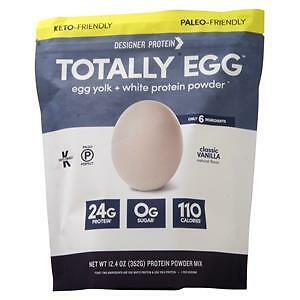 Designer Protein Totally Egg - Egg Yolk + White Protein Powder Classic Vanilla