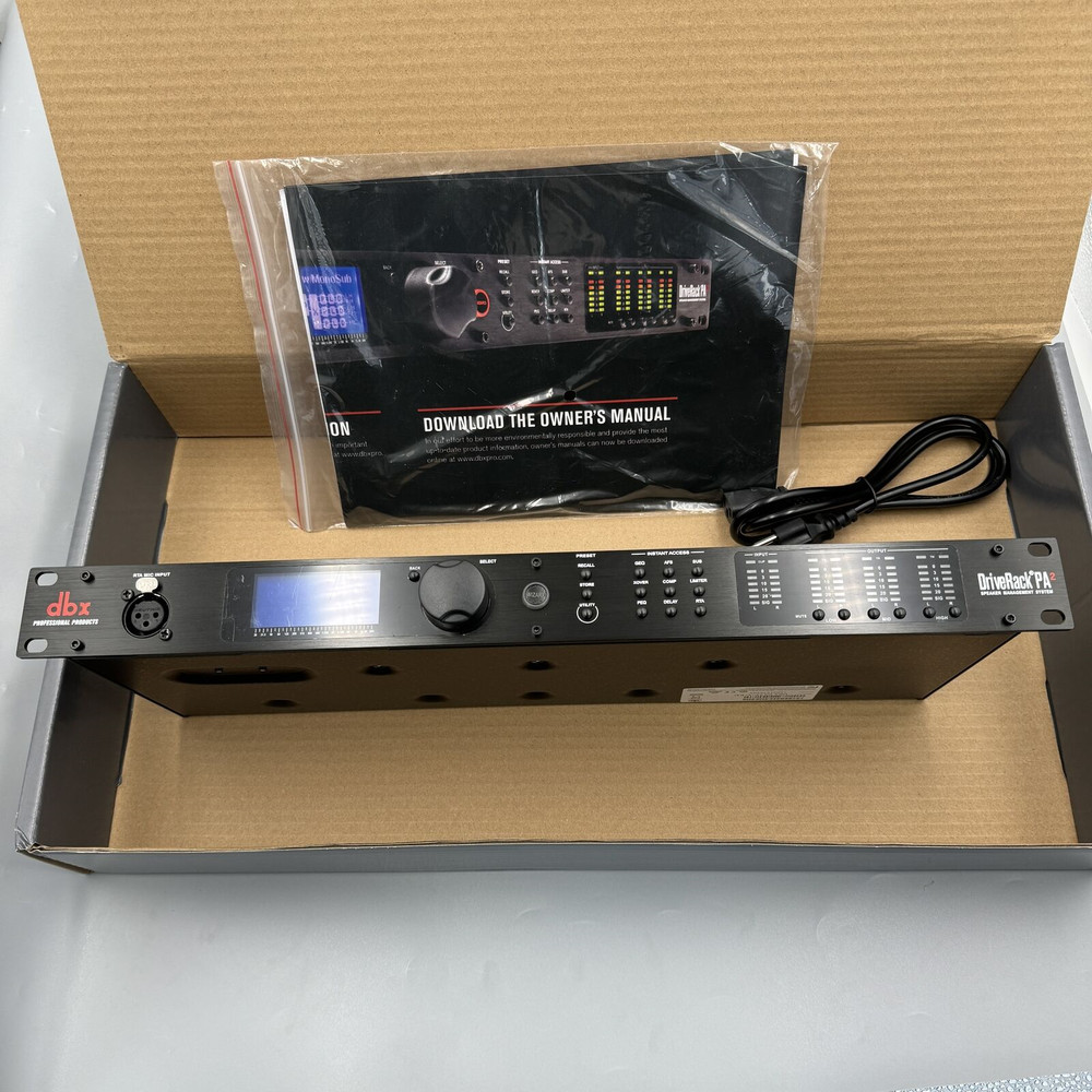 PA2 DBX DriveRack Complete Loudspeaker Management System