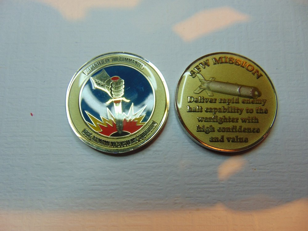 CHALLENGE COIN 683RD ARMAMENT SYSTEMS SQUADRON COMMANDER SWF MISSION COMMANDER