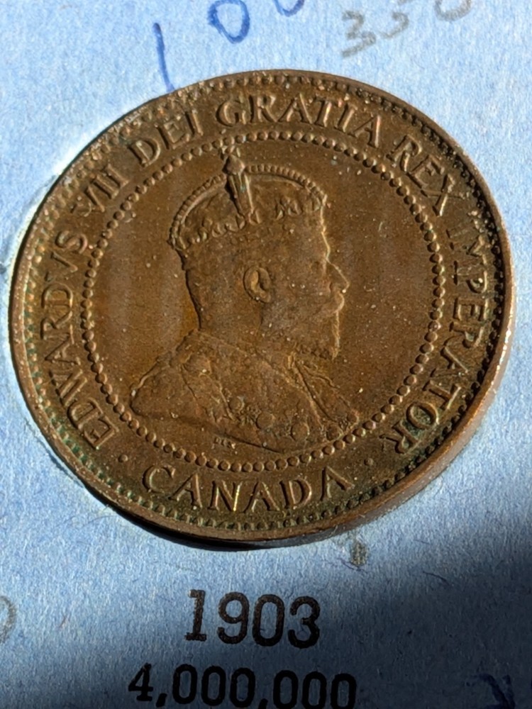 1902-1905 4 Canada Large One Cent