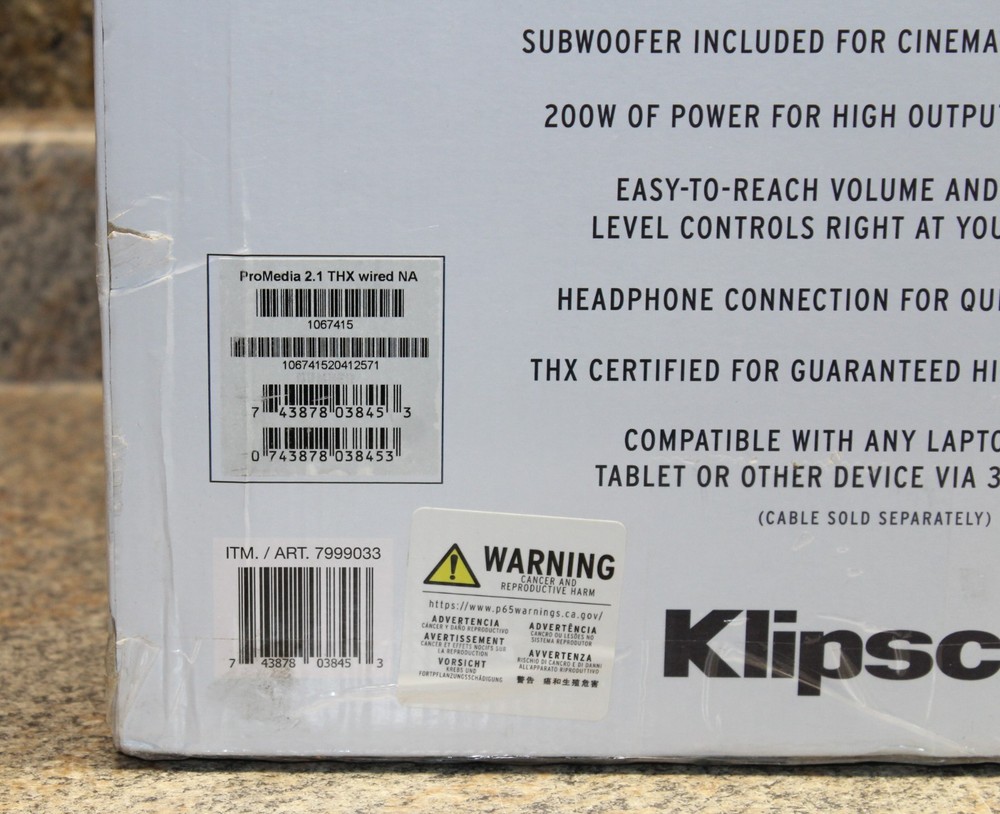 Klipsch ProMedia 2.1 THX Premium Desktop Speaker System