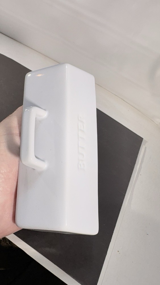 Ceramic Butter Dish Top Cover White U