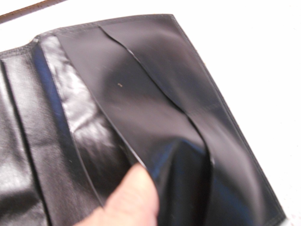Vintage Soft Black Leather Travel Bifold Wallet