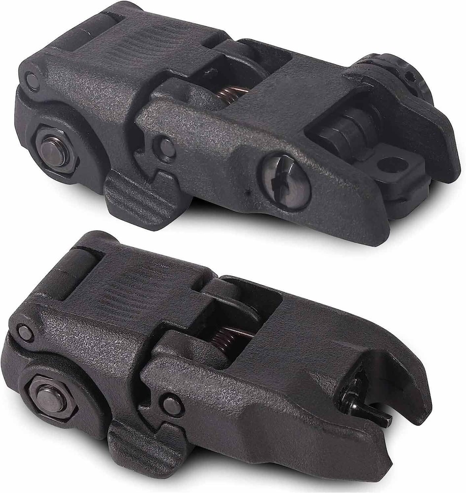 Flip Up Sight New Generation Front & Rear Back Up Sight Set Black