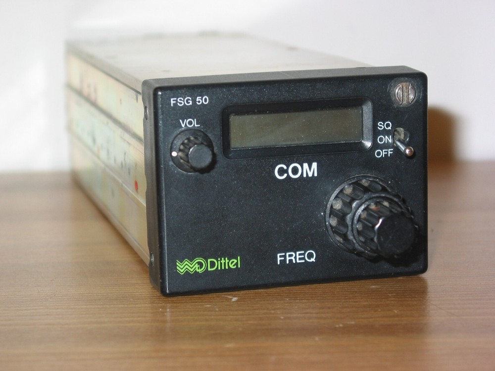 DITTEL FSG-50 VHF COM RADIO !!! GOOD WORKING FSG 50 TRANSCEIVER !!!