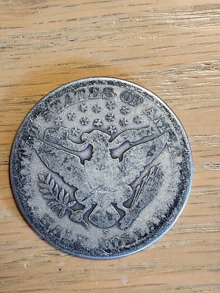 90% SILVER 1912 S BARBER HALF #1