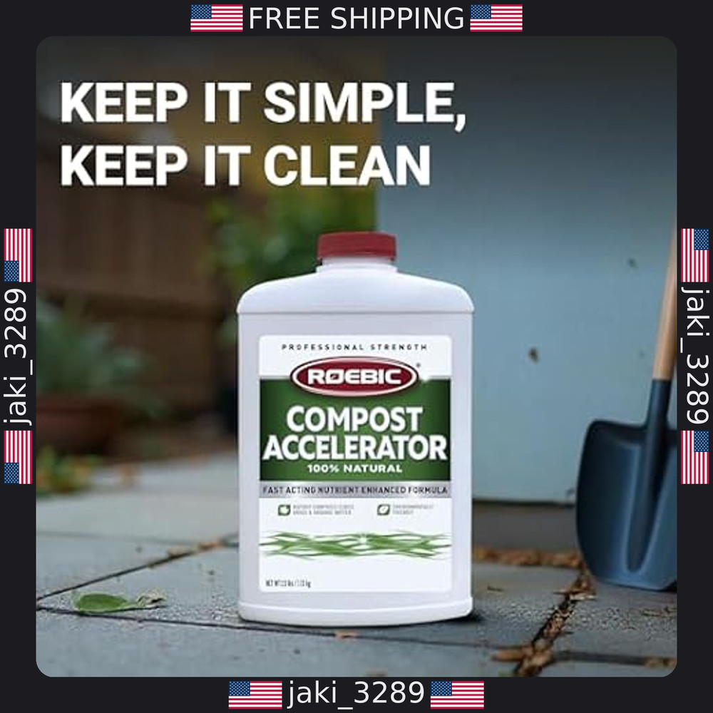 Roebic CA-1 Bacterial Compost Accelerator 2.5 lbs - Speed Up Composting!