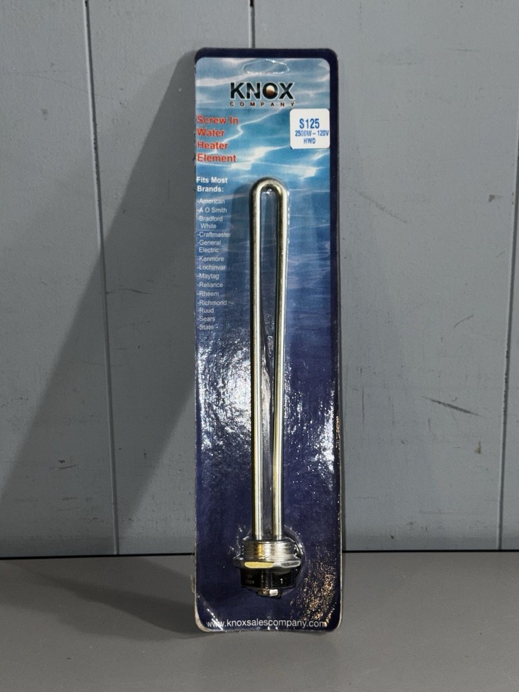 Knox S125 2500W 120V Thermostat Water Heater Element - NEW