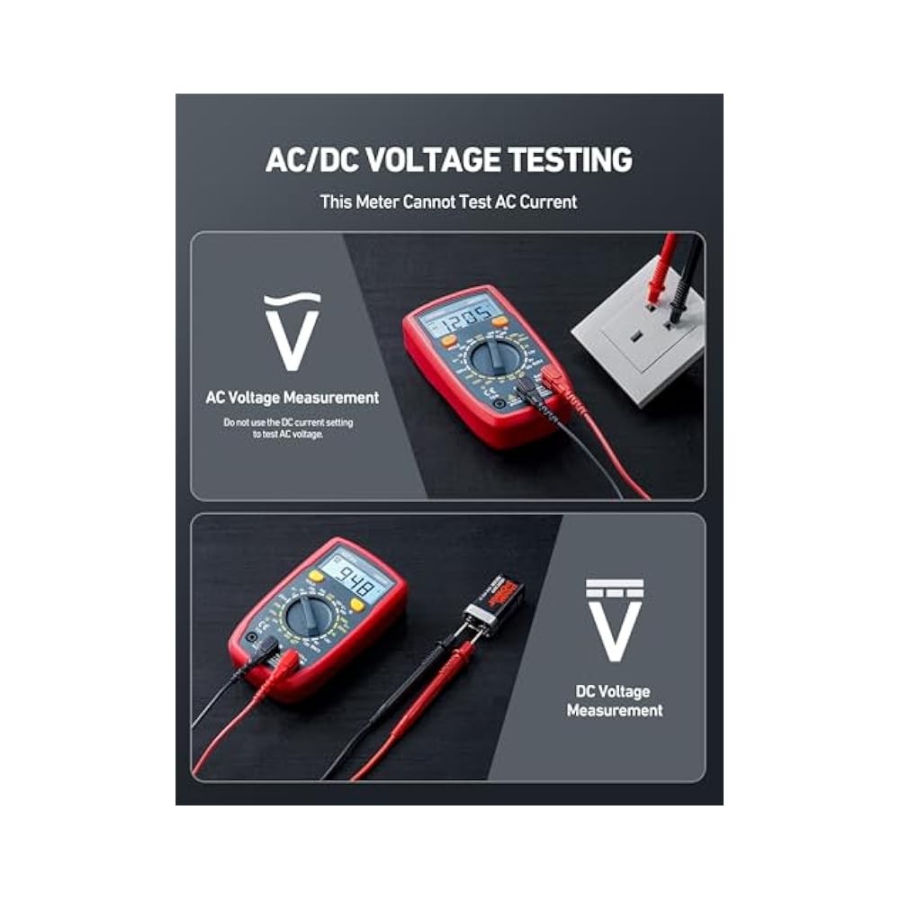 Portable Digital Multimeter with 2x Sampling Rate, Measures