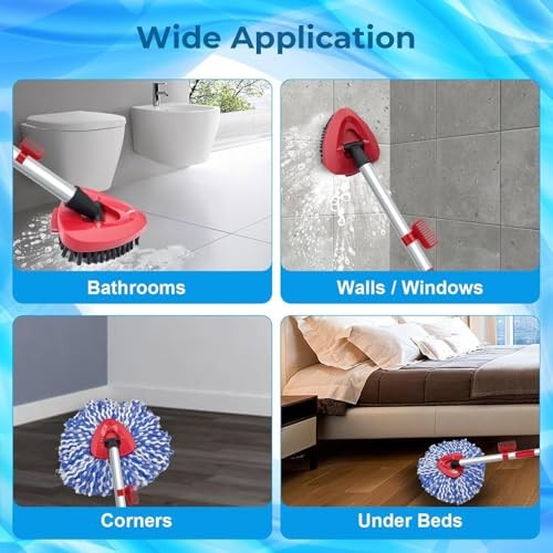 2 Pack Spin Mop Heads Replacement Compatible with O Cedar Blue (2 Tank System)