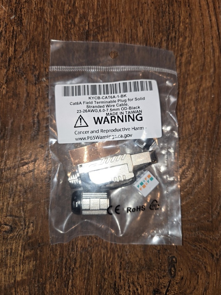 KYCB-CAT6A-1-BK Cat6A Connector