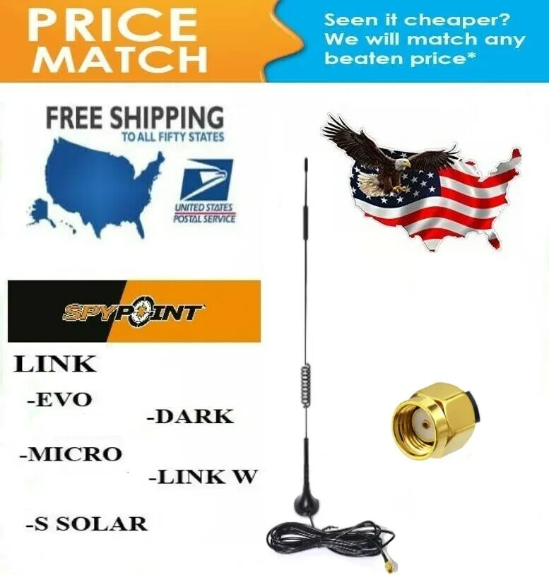 Spypoint Long Range Antenna Link EVO Micro Trail Camera FREE SHIPPING!