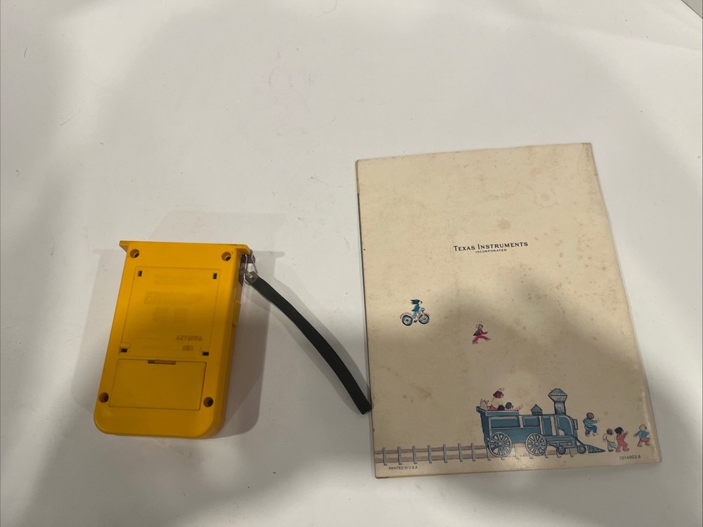 Vtg 1976 LITTLE PROFESSOR Calculator Texas Instruments Electronics Math Book