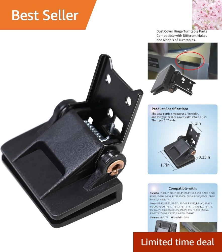 Dust Cover Hinge for Various Turntable Models - Easy Installation
