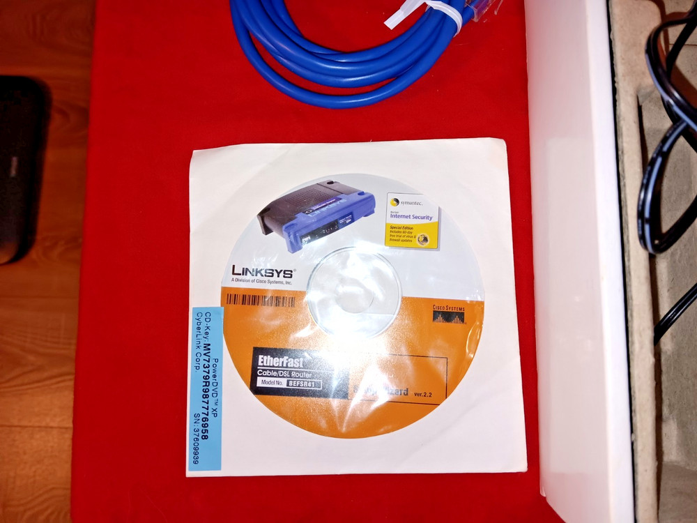 Linksys Etherfast Cable/DSL Wired Router with 4-Port Switch, Model BEFSR41