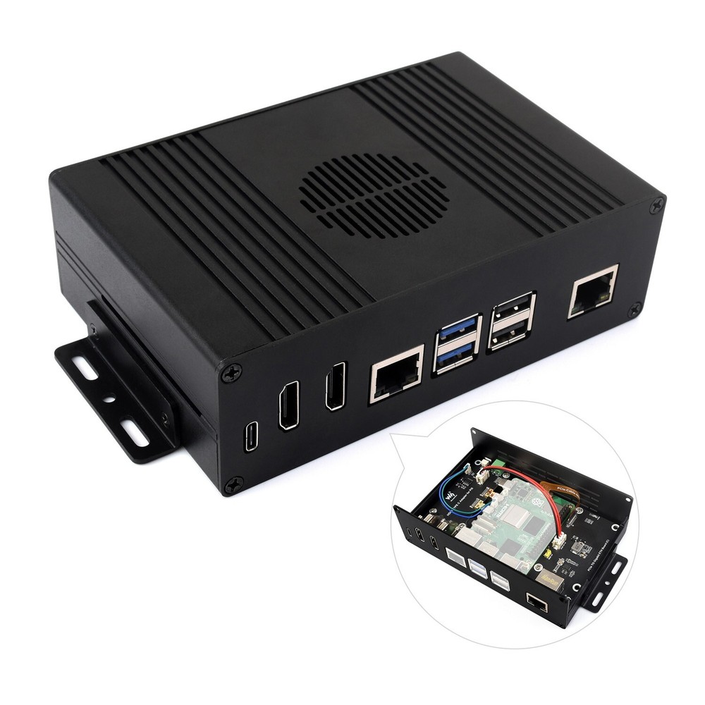 Waveshare Multi-functional All-in-one Mini-Computer Kit for Raspberry Pi 5