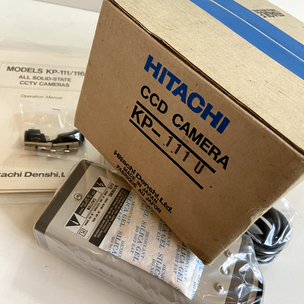 Hitachi CCD Camera Television KP-111U CCTV All Solid State with Manual xtra Part
