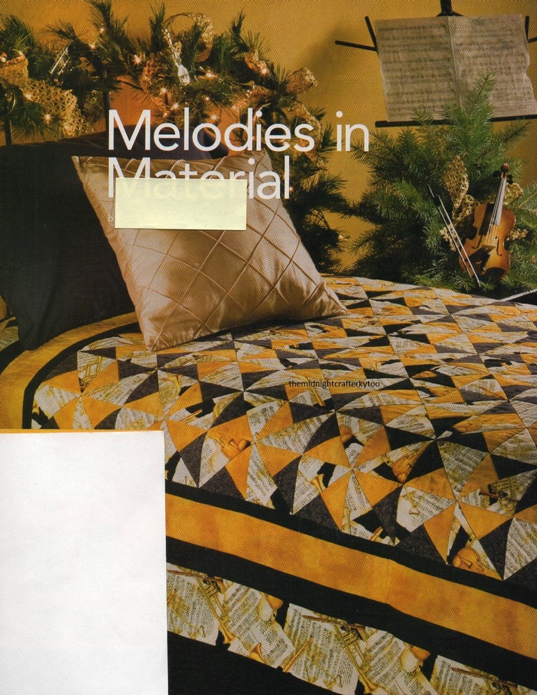 Melodies In Material Quilt Pattern Pieced CK