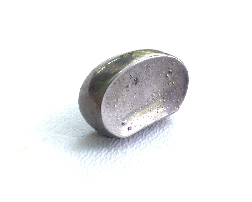 Nickel Silver MidCentury Modern Antique Drawer Pull Cabinet Knob Baughman McCobb