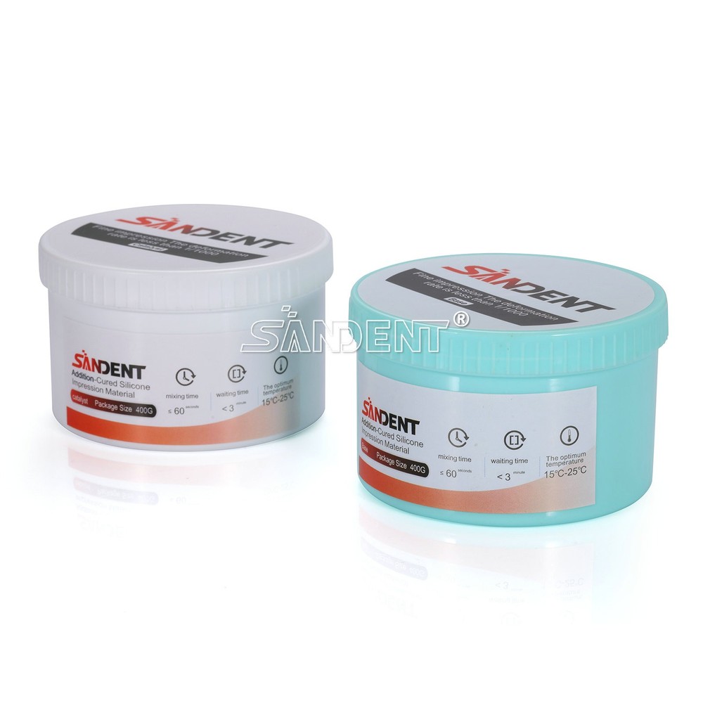 SANDENT Dental Impression Putty VPS Regular Set 2 Pack