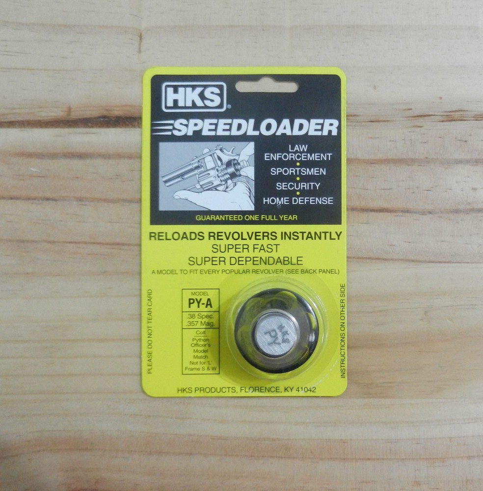 NEW;  HKS Speedloader;  PY-A;  6-Shot;  38 Special 357 Mag;  Fast & Dependable