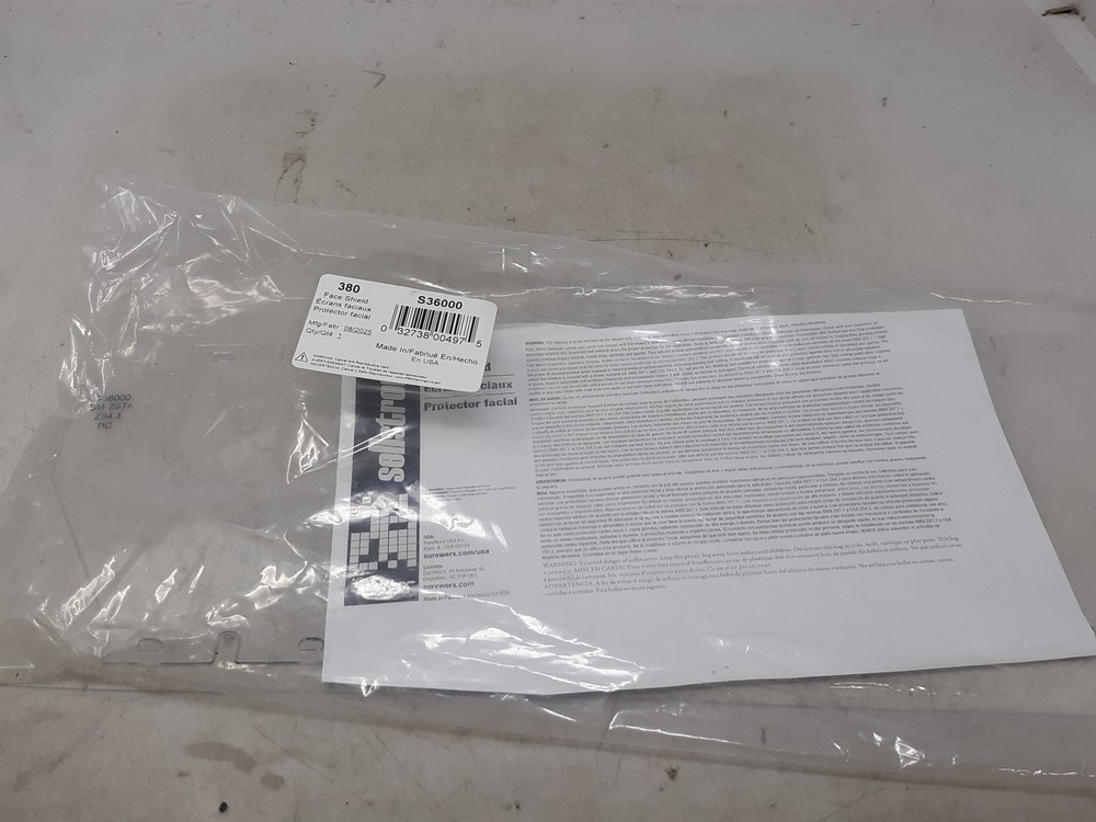 Sellstrom Replacement Polycarbonate Window – Fits 380 Series Face Shields – ANSI