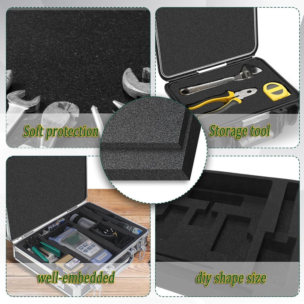 8 Pack Polyethylene Foam Pads Cuttable Cushioning Inserts for Packing Cases
