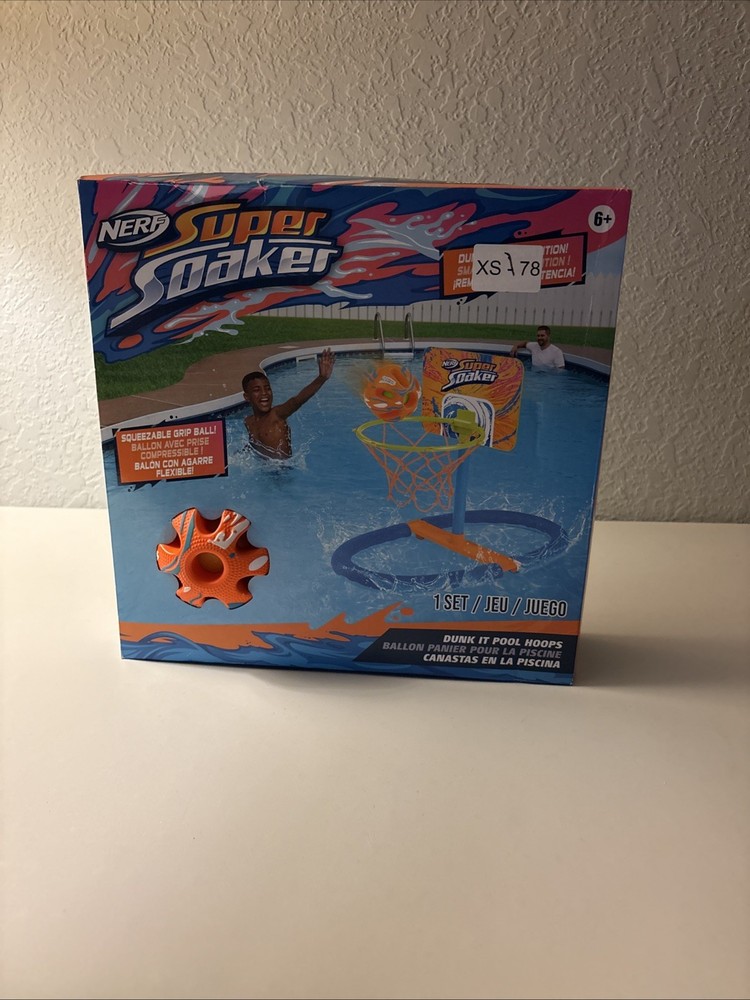 Nerf Super Soaker, Dunk It Pool Hoops, Dunk The Competition, Squeezable Ball