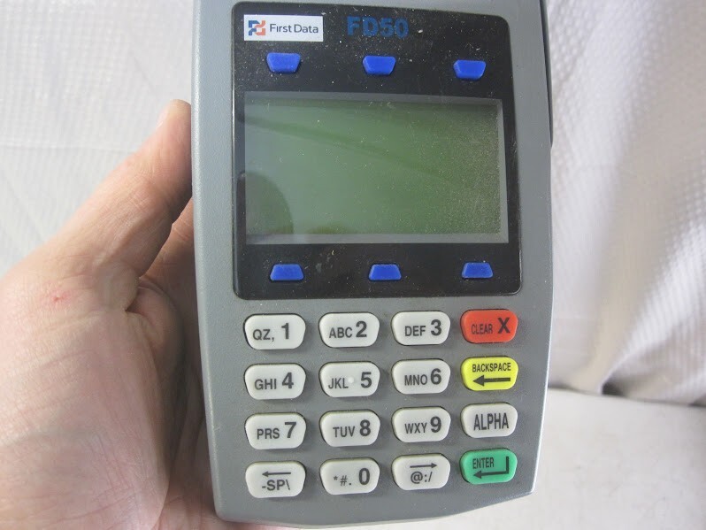 First Data FD-50 Credit Card Processing Terminal - No Power Adapter