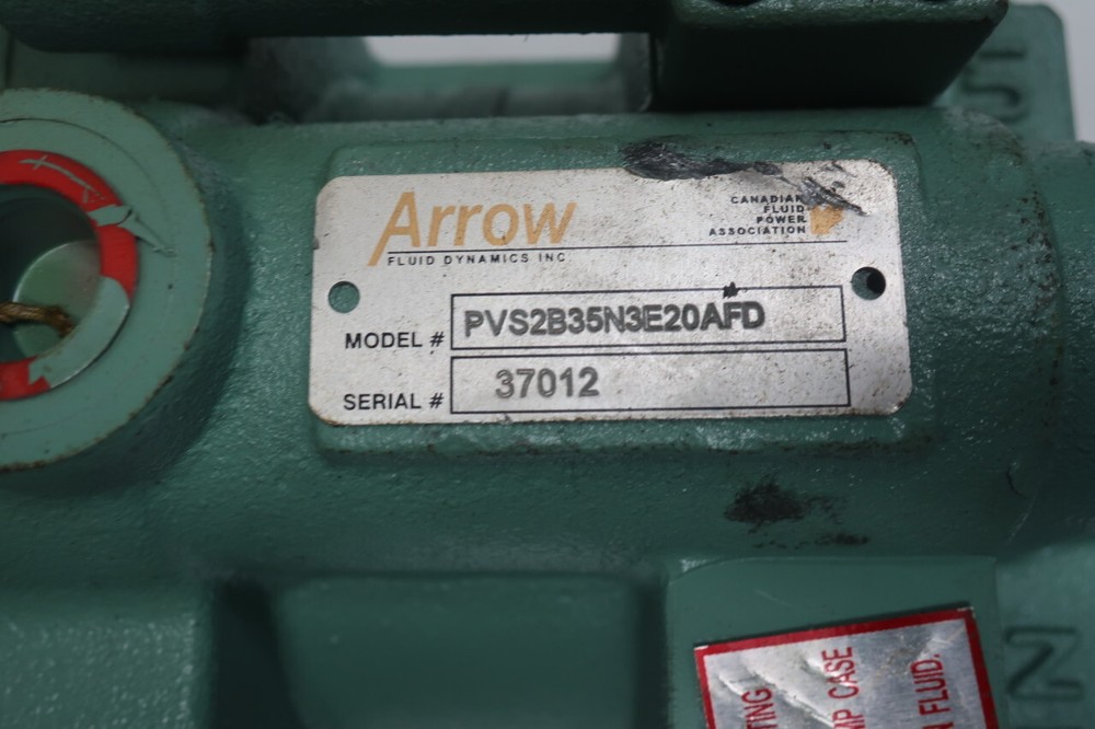 Arrow Fluid PVS2B35N3E20AFD Hydraulic Piston Pump