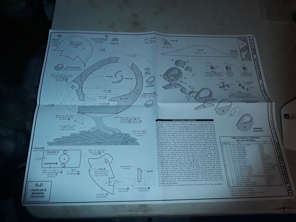Winfield pattern club set #109 spring and Easter wood patterns