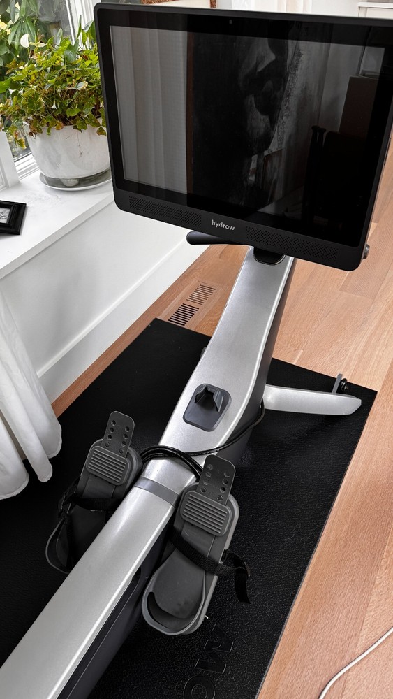 Hydrow Pro Rowing Machine with Immersive 22" HD Rotating Screen - Stows Upright