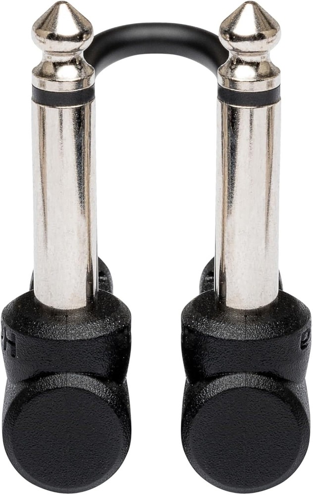 6-Inch Molded Right-Angle Guitar Patch Cable: Clear Tone & Noise Rejection