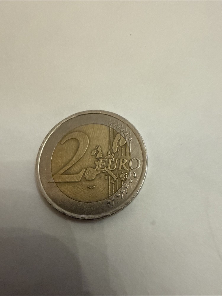 French 2 Euro Coin with Tree Design