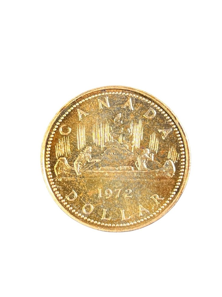 1972 Canada Silver Dollar - Nice Toning 50% Silver - #0534